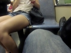 Long legs in train
