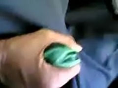 SATIN SILK MAID HANDJOB IN CAR