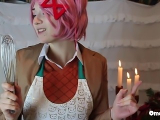 Just Natsuki for Christmas DDLC OmankoVivi Cosplay Music Video Parody