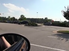 Blowjob in busy parking lot