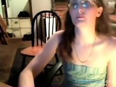Webcam geek teen bottle & fisting