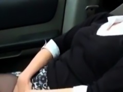 Masturbating In Her Car.