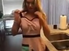 Sexy treat in the kitchen