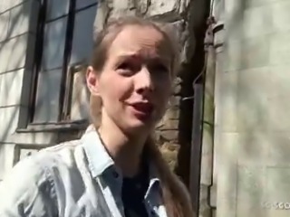 GERMAN SCOUT - CUTE TEEN KINUSKI TALK TO REAL LEG SHAKING ORGASM CASTING