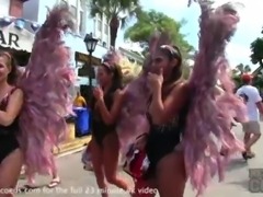 last day and night of fantasy fest from key west florida hot girls naked in...