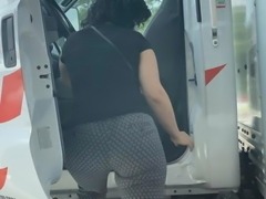 Big ass Latina at the gas station