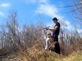 Fishing while she Sucks my Cock