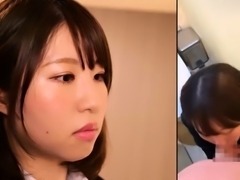 Beautiful Japanese teens expressing their passion for cock