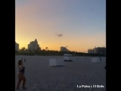Gorgeous Colombian Teen La Paisa having fun in Miami Beach!! Fucked hard at...