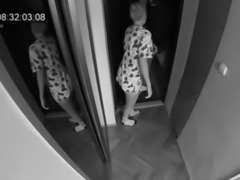 Hidden camera - wife sucked the postman while husband in the next door....