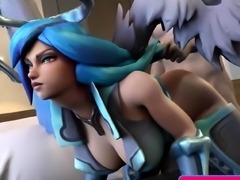 Video Games Anime Bitches Gets a Big Dick in Their Pussy