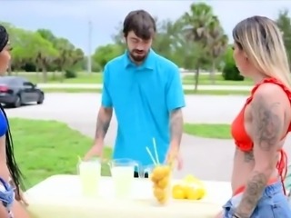 Bikini gfs milking dick for lemonade money