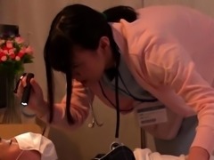 Japanese nurse takes control and satisfies her lust for cock