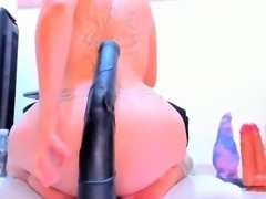 Brunette amateur homemade webcam ass