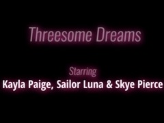 Gorgeous Clit Lickers Kayla Paige, Sailor Luna And Skye Pierce Fuck!