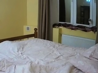 Sweet brunette pussy massage hidden cam