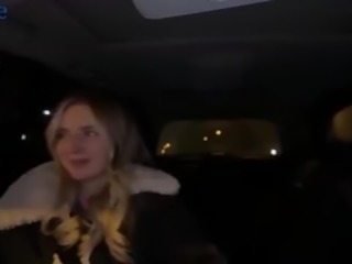 This pretty girl has no money to pay for a taxi but has deep throat and wet puffy pussy