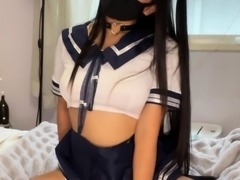 Japanese Babe with Stockings