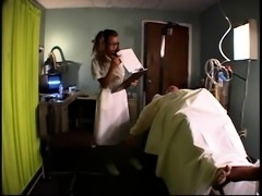 Pigtailed nurse getting extreme BDSM fantasy fulfilled