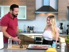 Married chef cant resist the big natural tits