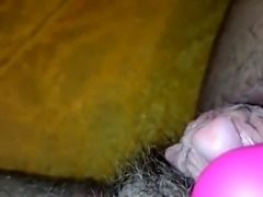 Super CLOSE UP huge clit stimulation