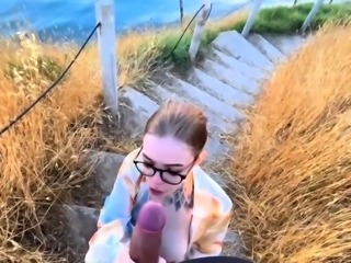 Sucking Cock with a View of the Sea Blow