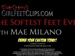 Silver Cherrys - GIRL FEET CLIPS - The Softest Feet Ever