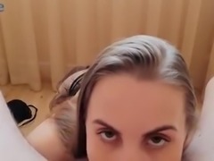 The horny Russian blonde needs a cock to make herself happy.