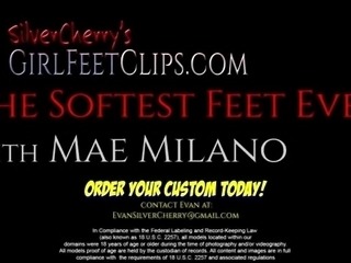 Silver Cherrys - GIRL FEET CLIPS - The Softest Feet Ever