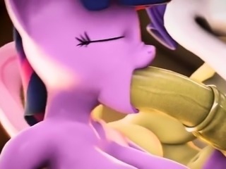 Twi And Rarity Suck Flutts' Huge Cock! [ScrewingwithSFM]