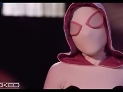 Spiderman seduced and fucked busty Gwen Stacy - Cosplay Parody