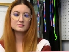 The cute geeky shoplifter likes the fuck