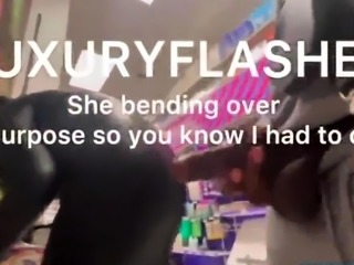 Lusty milf can't resist pervy flasher's big black cock