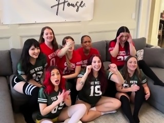 College friends get together for wild and crazy fuck party