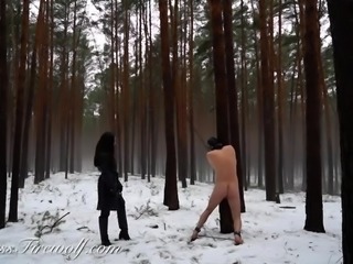 Slave whipped outdoors as punishment for disobedience
