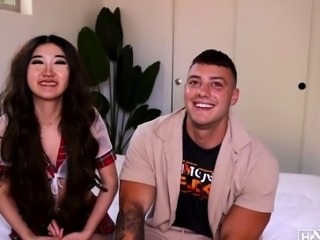 Sexy young babe enjoys wild ride of fucking on the bed