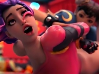 Chun-li and Tracy from Fortnite Have Hot Lesbian Sex With