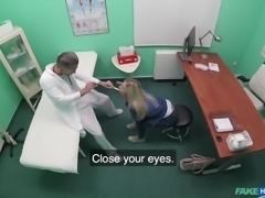 Czech Blonde gets seduced by doctor during examination at the hospital