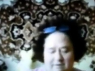 Old Russian Lady on Webcam! Amateur Video!