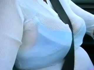 Mature Woman Masturbates in Public Car