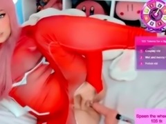 Hot redhead amateur teen girl riding and jerking boyfriend