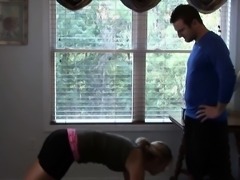 Blonde Amateur Yoga Session