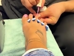 Foot fetish Close up feet and toes tease
