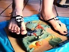 Foot fetish Close up feet and toes tease