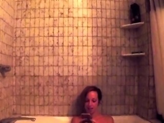 Cute amateur brunette naughty in solo jerking show on camera