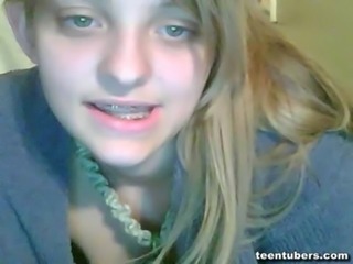 Teen Wench big boobs and braces free