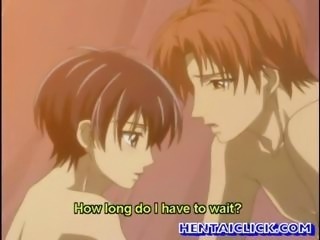Horny anime gay having love and sex
