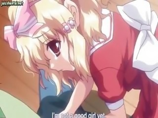 Hentai redhead drinking hot sperm