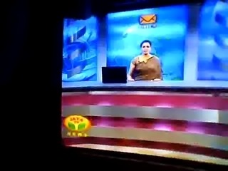 SHANTHI RAMESH :: JAYA TV NEWS READER CUMSHOT