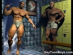 3D Muscled Gay Boys!